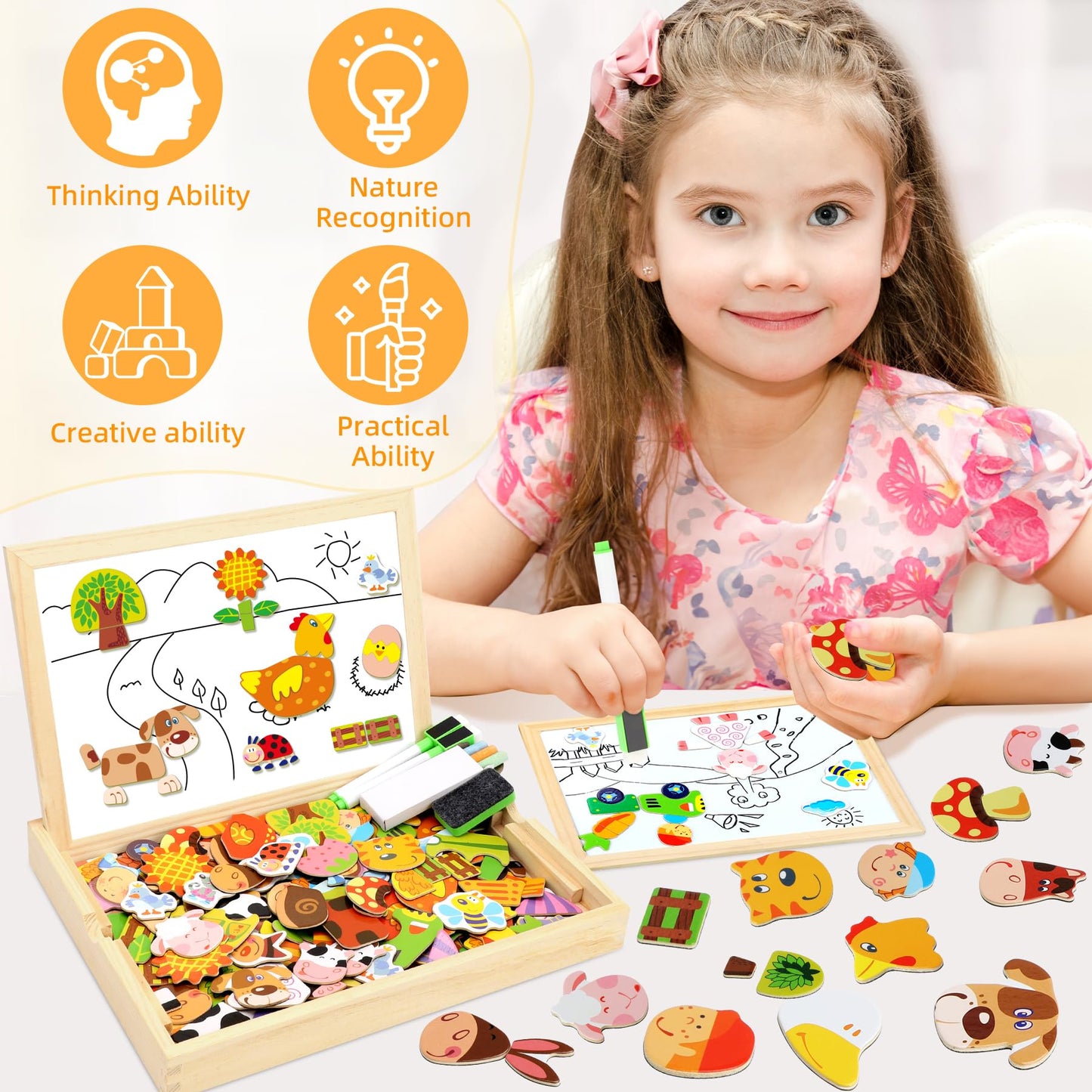 Montessori Magnetic Circus Board