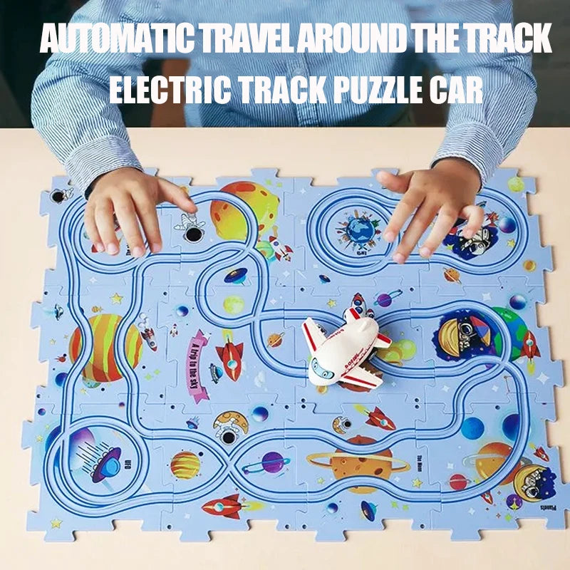 PuzzleRacer™ Kids Car Track Set