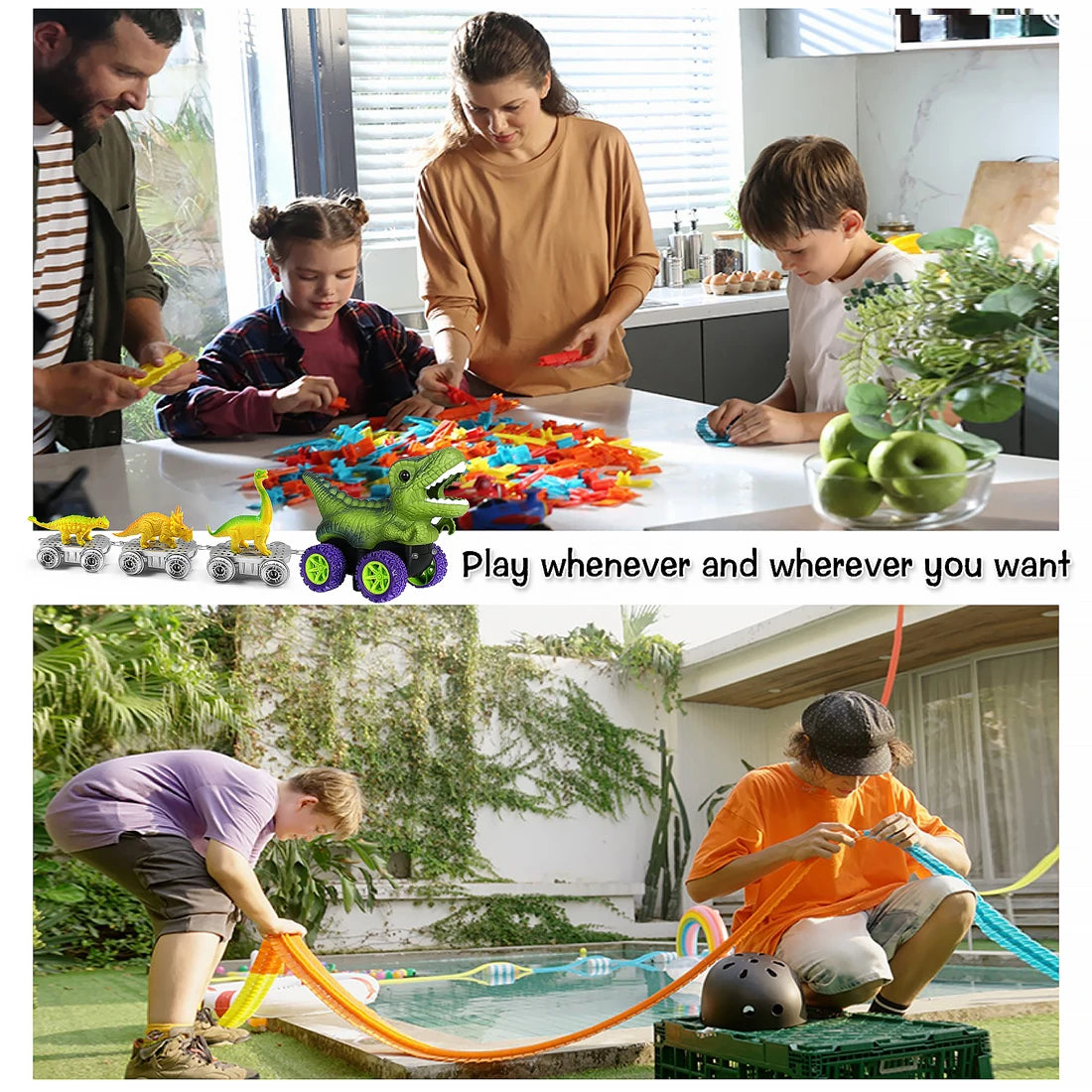 Dinosaur Track Cars For Boy