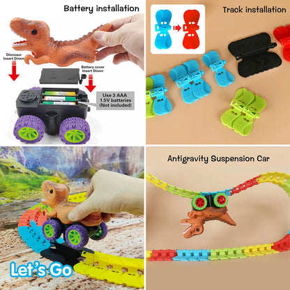 Dinosaur Track Cars For Boy