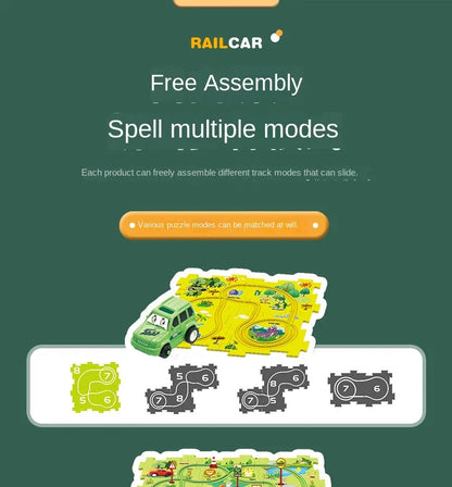 PuzzleRacer™ Kids Car Track Set
