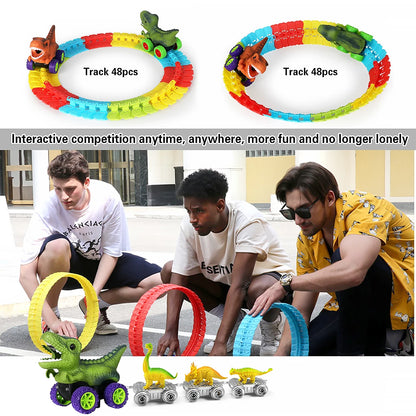 Dinosaur Track Cars For Boy