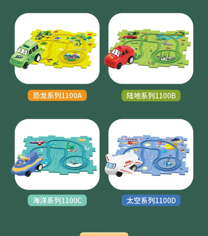 PuzzleRacer™ Kids Car Track Set
