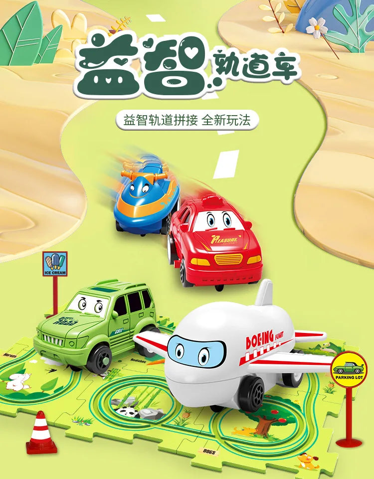 PuzzleRacer™ Kids Car Track Set