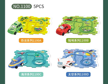PuzzleRacer™ Kids Car Track Set