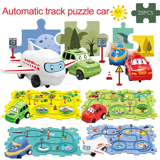 PuzzleRacer™ Kids Car Track Set